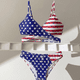 thumbnail image 3 of Set Bikini 2 Piezas Estampado USA Top Cruzado Con Relleno, 3 of 7