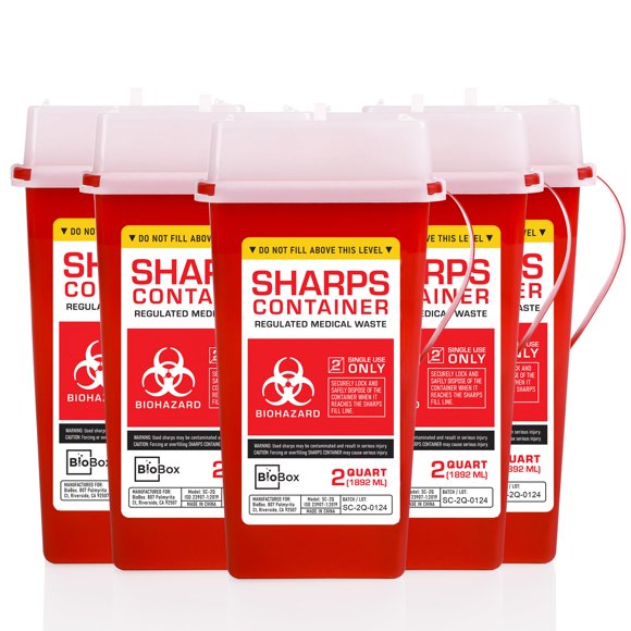 Contenedor de objetos punzocortantes BioBox 2 cuartos (1892 ml) – Nuevo
