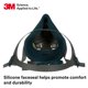 thumbnail image 4 of Respirador 3M Rugged Comfort Half Face Piece 6501 Small, 4 of 7