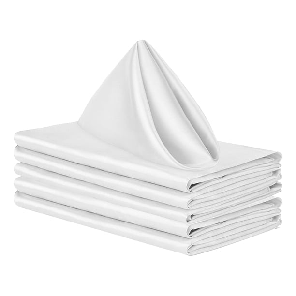 Juego de 6 servilletas de tela de 43 x 43 cm, lavables, reutilizables, para restaurantes, bodas y fiestas.