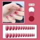 thumbnail image 2 of Glittery Pink Square Press On Nails - Full Cover Artificial Finger Manicure for Women and Girls, 2 of 2