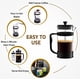 thumbnail image 5 of Cafetera French Press Utopia Kitchen de vidrio borosilicato de 1 litro, 5 of 9