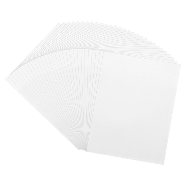 Papel de Vellum de Colores Uxcell, 60 Hojas Blancas 8.5" x 11" Papel de Vellum Imprimible