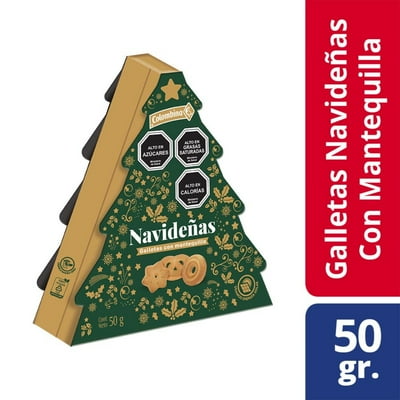 Galletas Mini Arbol Navidad 50 G Colombina