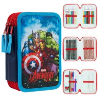 Estuche Grande Para Lápices Marvel Avengers Con Set De Papelería