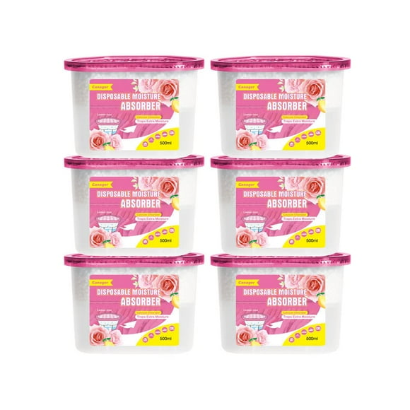 Caja absorbente de humedad CANAGER Lemon Rose, 500 ml, paquete de 6