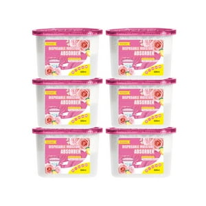 Caja Absorbente De Humedad Canager Lemon Rose, 500 Ml, Paquete De 6