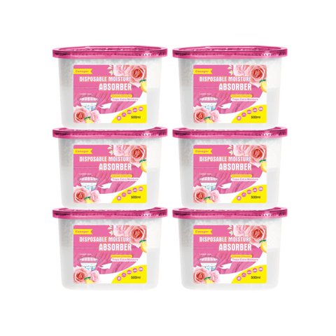 Caja Absorbente De Humedad Canager Lemon Rose, 500 Ml, Paquete De 6