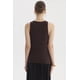 thumbnail image 3 of Polera Peto Mujer Básico Liso Rib Café, 3 of 4