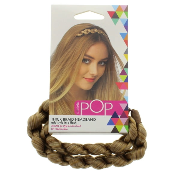 Diadema Hairdo Trenza Gruesa Pop Rubio Pelirrojo