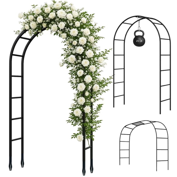 Garden Arch Adorox, metal resistente, 2,2 m de altura, para plantas trepadoras
