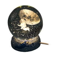 Magideal - Lámpara De Luz Nocturna De Resina Bola De Cristal Brillante Para La Decoración Del Hogar Del Dormitorio De La Sala De Estar De Navidad Cielo
