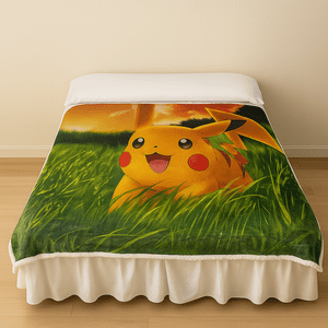 Sintec Chile - Cobertor Sherpa Pikachu 1.5 Plazas