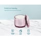 thumbnail image 4 of Salero KooK de 283 ml rosa, vidrio estampado con tapa, 4 of 5