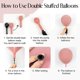 thumbnail image 3 of Kit de guirnaldas con forma de arco con forma de globo Anjerlfu, 136 unidades, rosa empolvado, 3 of 8
