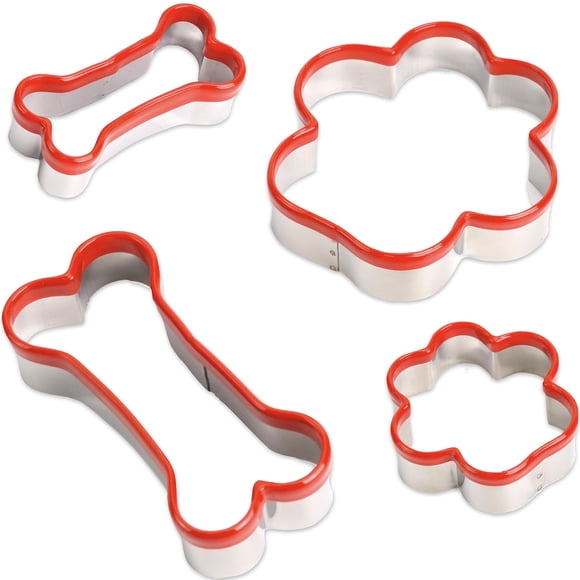 Cortador de galletas COOKIEQUE 4 piezas – Formas de hueso y pata
