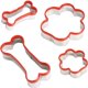 thumbnail image 1 of Cortador de galletas COOKIEQUE 4 piezas – Formas de hueso y pata, 1 of 7