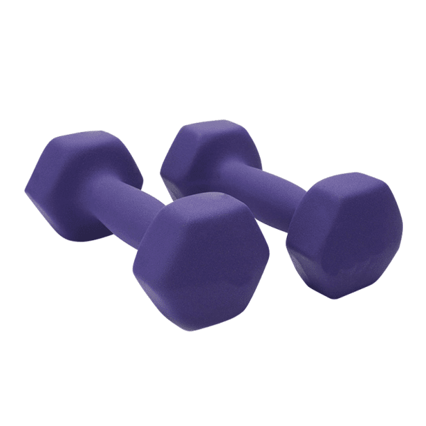 Linea Sport - Par De Mancuernas Hexagonales De Neopreno 1.5kg C/u Total 3kg