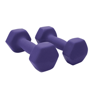 Linea Sport - Par De Mancuernas Hexagonales De Neopreno 1.5Kg C/U Total 3Kg