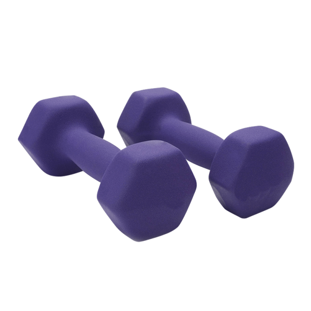 Linea Sport - Par De Mancuernas Hexagonales De Neopreno 1.5Kg C/U Total 3Kg