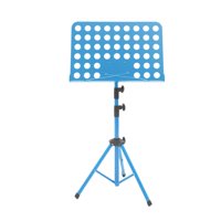 Magideal - Atril Para Partituras Soporte Plegable Ajustable Para Libros Base Metálica Telescópica Portátil Diseño Ligero Estable Adecuado Para Músicos En Concie Azul