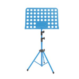 Magideal - Atril Para Partituras Soporte Plegable Ajustable Para Libros Base Metálica Telescópica Portátil Diseño Ligero Estable Adecuado Para Músicos En Concie Azul