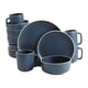thumbnail image 1 of Juego de vajilla de cocina Gibson Home Zuma, 16 piezas, azul cobalto, 1 of 6