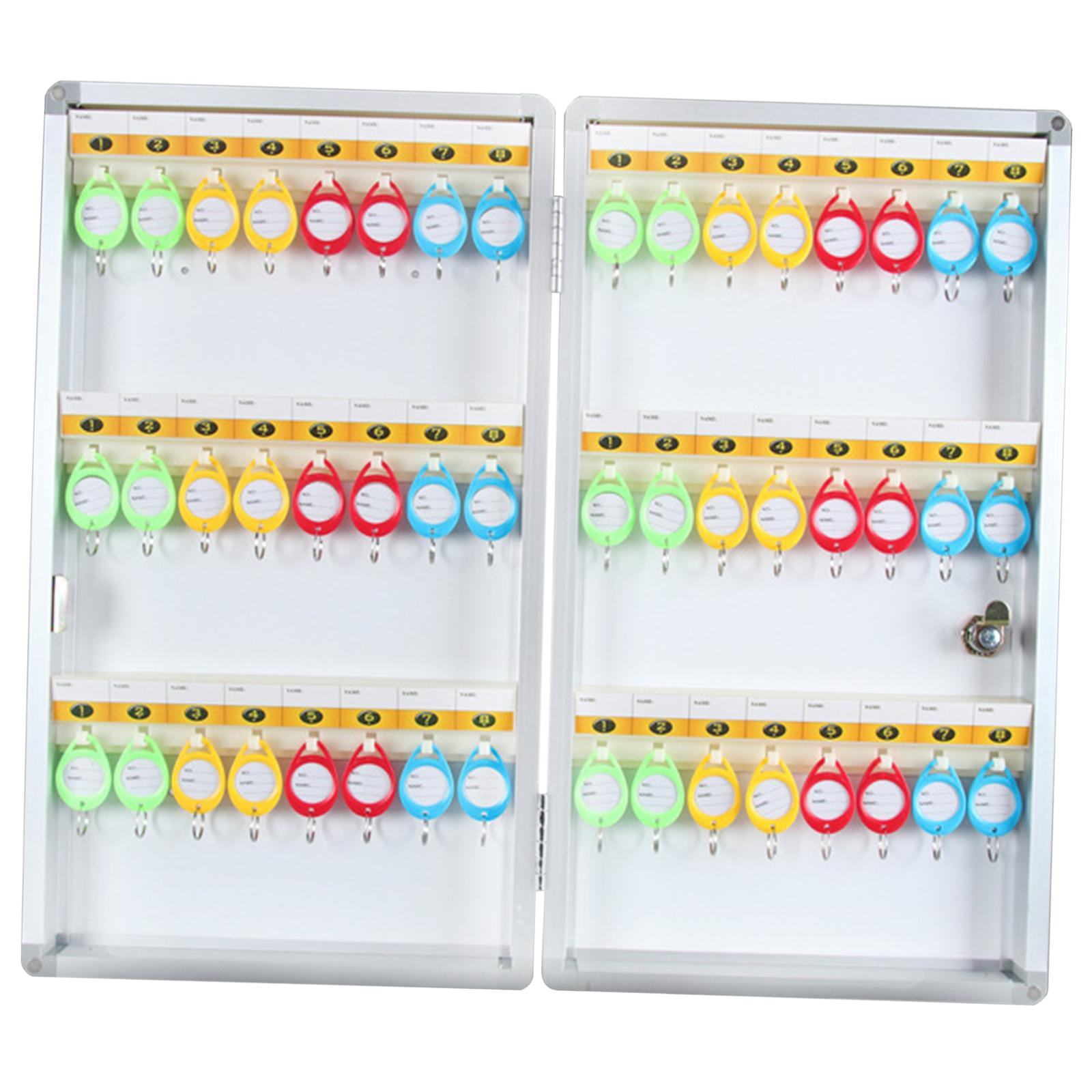 Magideal - Caja De Bloqueo De Llave, Organizador De Llave, Caja De Retención Para El Montaje De Pared, Gabinete De Llave Fácil De Instalar, Estuche De Almacenami 48 Posición