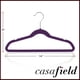 thumbnail image 5 of Perchas para niños Casafield de terciopelo, tamaño 14, color morado (paquete de 50), 5 of 7