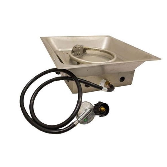 Quemador para fogatas Hiland GSF-PC completo de acero inoxidable