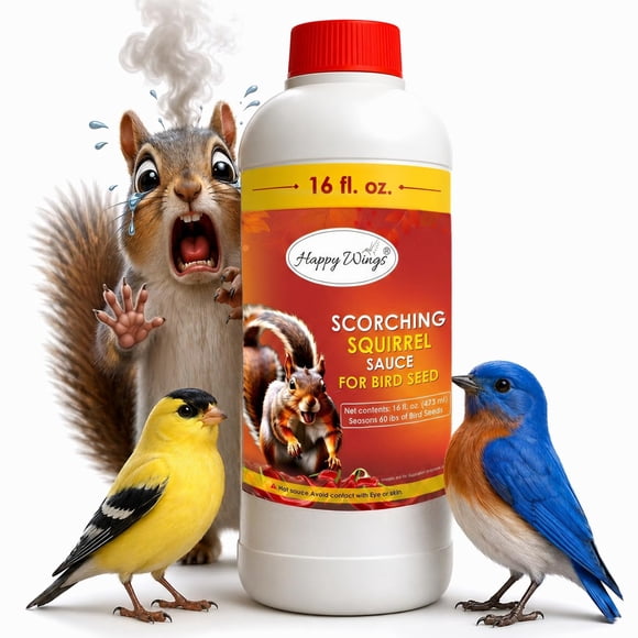 Salsa Bird Sauce Happy Wings 473 ml Ahuyentador de Ardillas