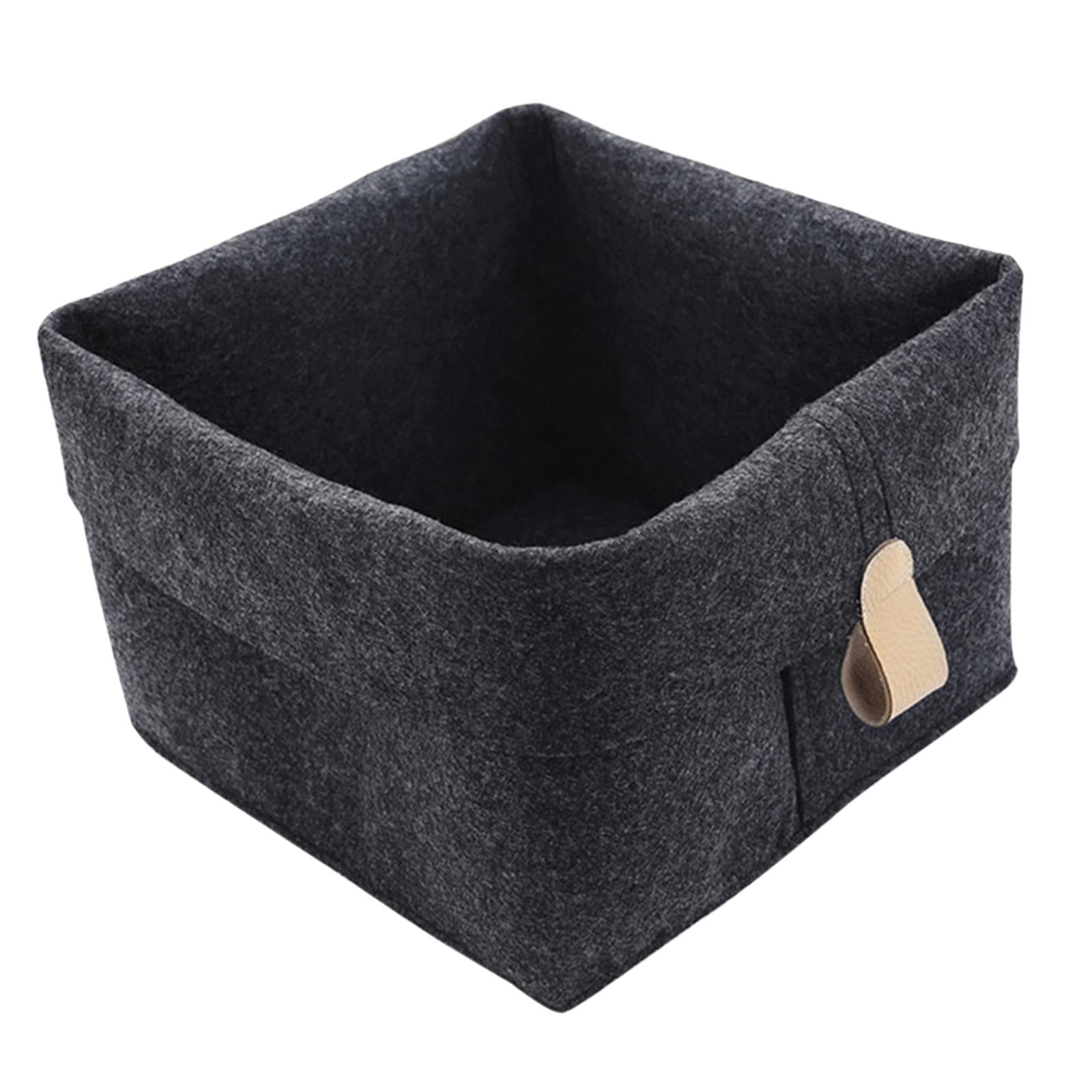 Bothyi - Cesta De Almacenamiento Frutas Maquillaje Caja Organizadora De Ropa Para Gabinete De Cocina Negro