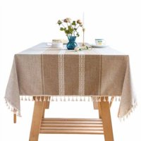 Oem - Mantel De Algodon Mesa Cuadrado Diseño Linea 140X180Cm 4