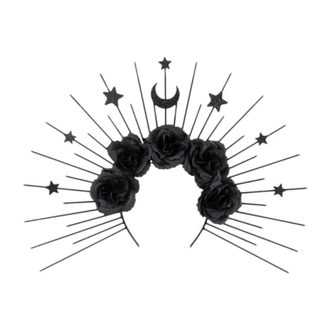 Magideal - Diadema De Sol Con Halo, Banda Para El Cabello Con Diseño De Dios Del Sol, Disfraz Único, Aro Para El Cabello De Halloween, Banda Para El Cabello Con