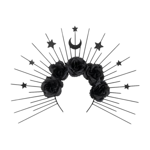 Diadema de sol con halo, banda para el cabello con diseño de dios del sol, disfraz único, aro para el cabello de Halloween, banda para el cabello con