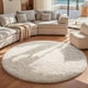 thumbnail image 3 of Area Rug Ophanie Round, círculo marfil de 2,13 m, para decoración de habitaciones, 3 of 6
