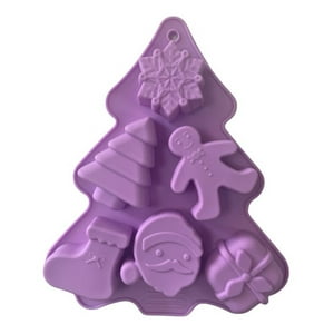 Genérico - Molde De Silicona Molde Navidad Moldes Navideños Arbol