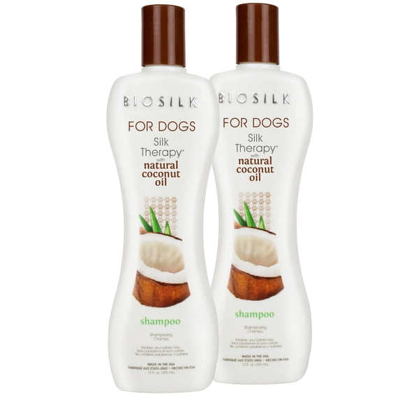 Champú Para Perros Silk Therapy Con Aceite De Coco 355ml Paquete De 2