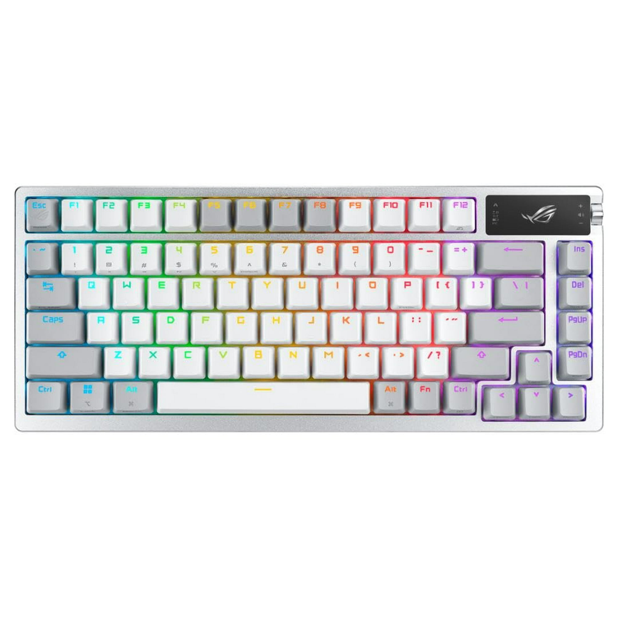 Teclado Para Juegos Asus Rog Azoth 75 Inalámbrico Oled Rgb - Blanco