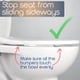 thumbnail image 2 of Topes para asiento de inodoro SereniBath Premium, paquete de 5, con soporte para bidet, 2 of 7