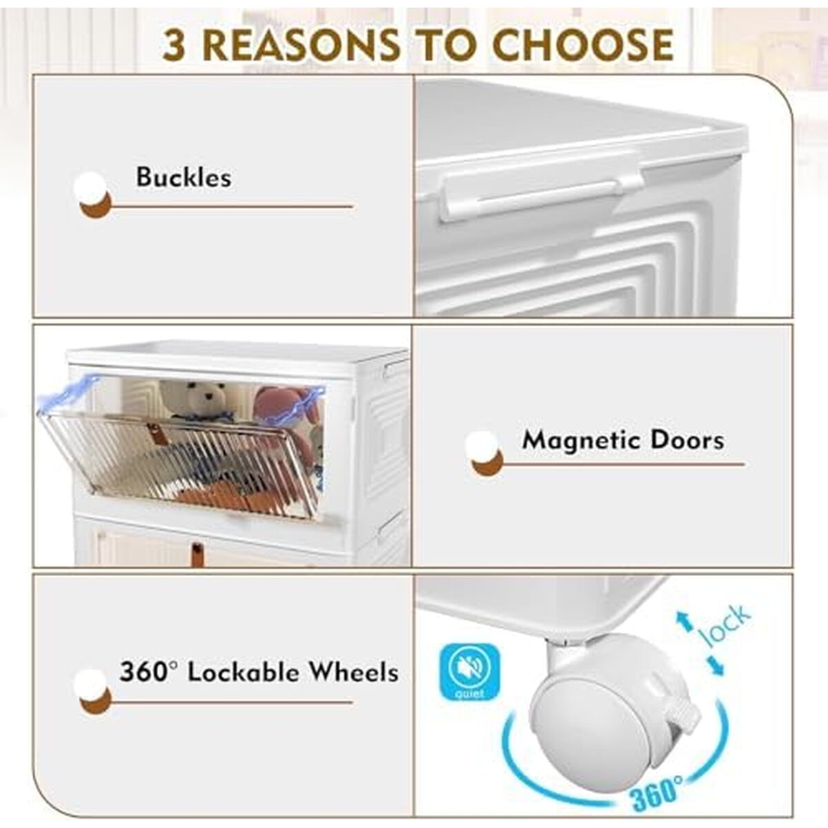 Organizador Plastico Ctsnslh 4 Niveles 93l Ruedas Blanco