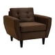 thumbnail image 2 of Sofa Bote 1c Felpa 00 Chocolate, 2 of 6