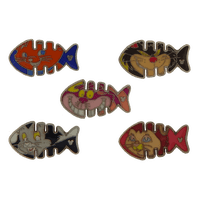 Set De Pines Colección Disney Cat Fishbone, 5 Piezas, Disney Parks Trading