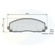 thumbnail image 2 of Pastillas Freno para auto COMLINE CBP36103, 2 of 3
