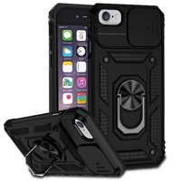 Estuche Gangxun Para Iphone 6, Soporte Giratorio 360°, Estilo Mecánico Y Magnético