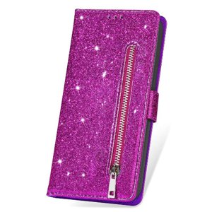 Funda Para Foxdock Elegante Funda Xiaomi Redmi 12 4G/5G Glitter Con Cremallera-Ideal Para El Uso Diario