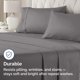 thumbnail image 4 of Juego de 2 fundas de almohada CGK Unlimited estándar gris oscuro, 4 of 8