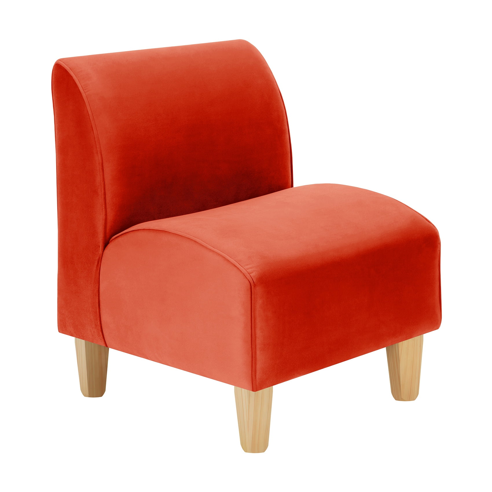 Bodevir - Poltrona Soft 1c Felpa 05 Naranja