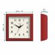 thumbnail image 3 of RELOJ DE PARED JONES CLOCKS 25 cm Rojo Cuadrado Estilo Retro Diner, 3 of 5