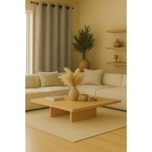 Clems - Cortina Engomada Termica 100% Blackout 135X225 Marron Claro 135X225